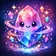 Colorful cartoon animal avatar with abstract geometric background, suitable for profile.