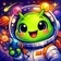 Colorful fantasy creature avatar with vivid expression and unique style